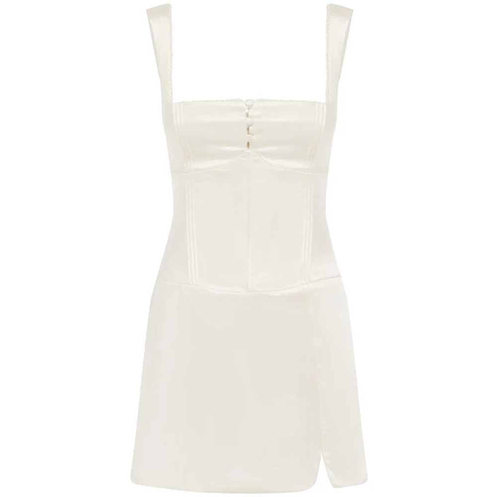 RUNAWAY THE LABEL - AMALDA MINI DRESS - IVORY - Picture 6 of 8